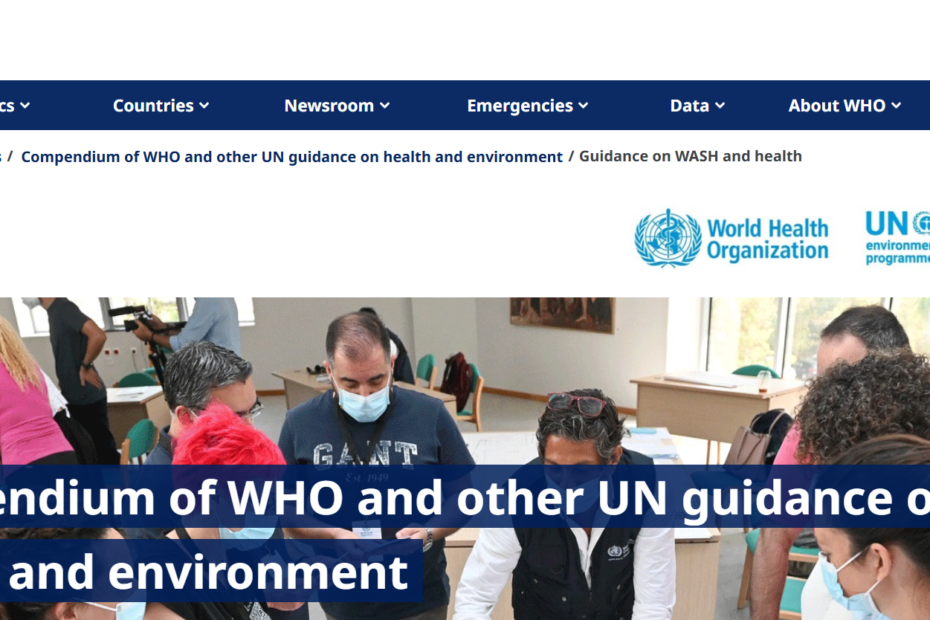 A detailed infographic illustrating the World Health Organization's five moments for hand hygiene in a clinical setting, showing a healthcare worker and the specific points of interaction with a patient and their environment.