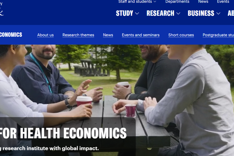 A conceptual graphic representing the intersection of health and finance, showing a heartbeat line transitioning into a rising stock market bar chart against a blue professional background.